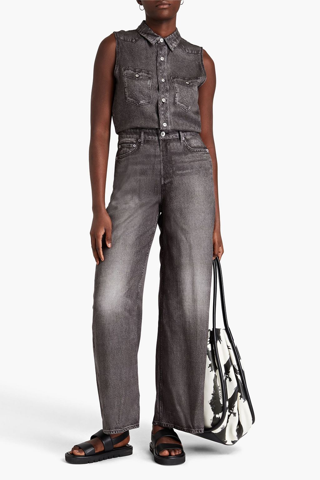 RAG & BONE Printed TENCEL™-jersey jumpsuit