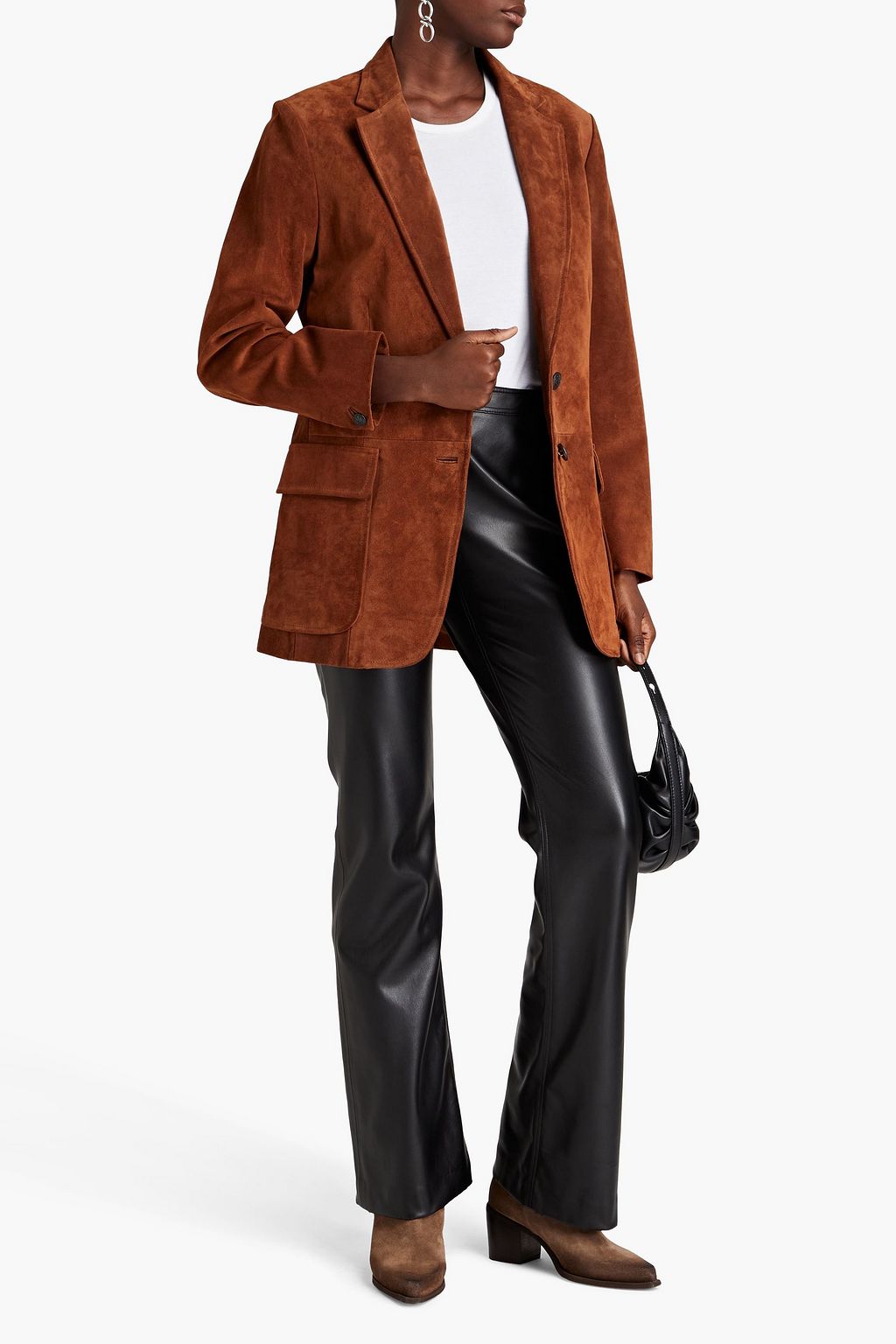 RAG & BONE بليزر «كودي» من جلد السويد