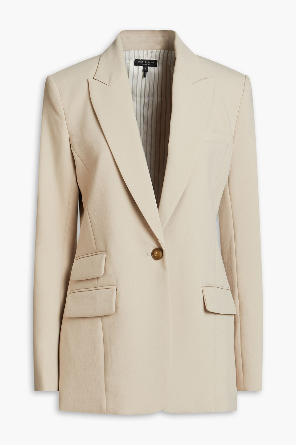 Rag & Bone Foster Crepe Blazer In Beige