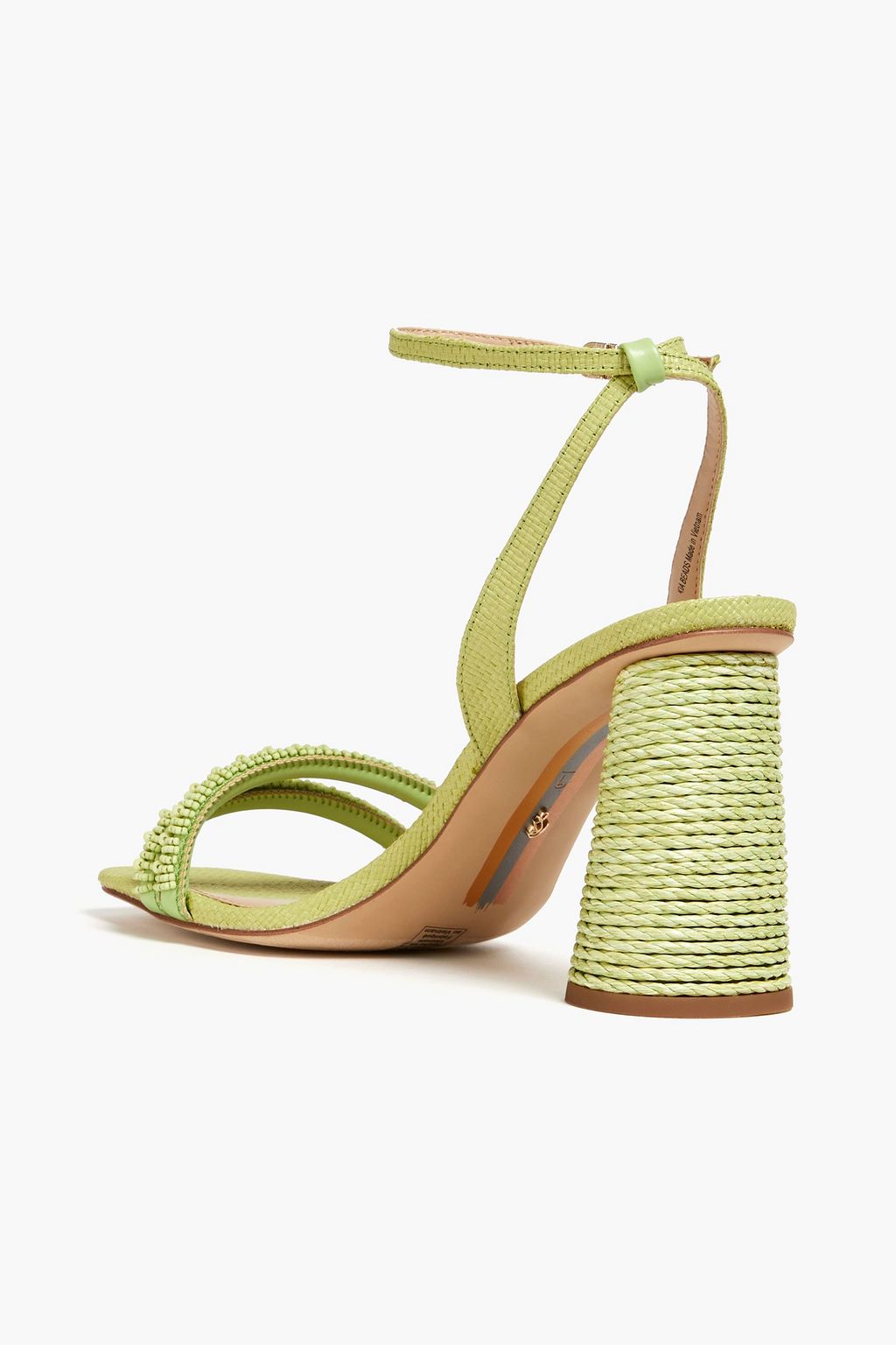 SAM EDELMAN صندل «كيا» من نسيج رافيا صناعي مزين بالخرز