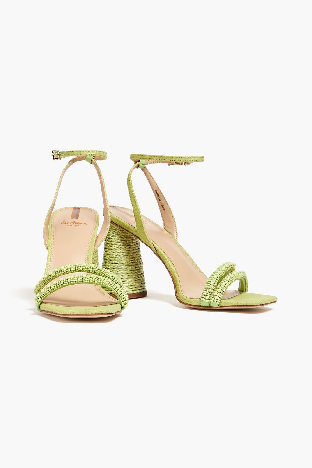 SAM EDELMAN صندل «كيا» من نسيج رافيا صناعي مزين بالخرز