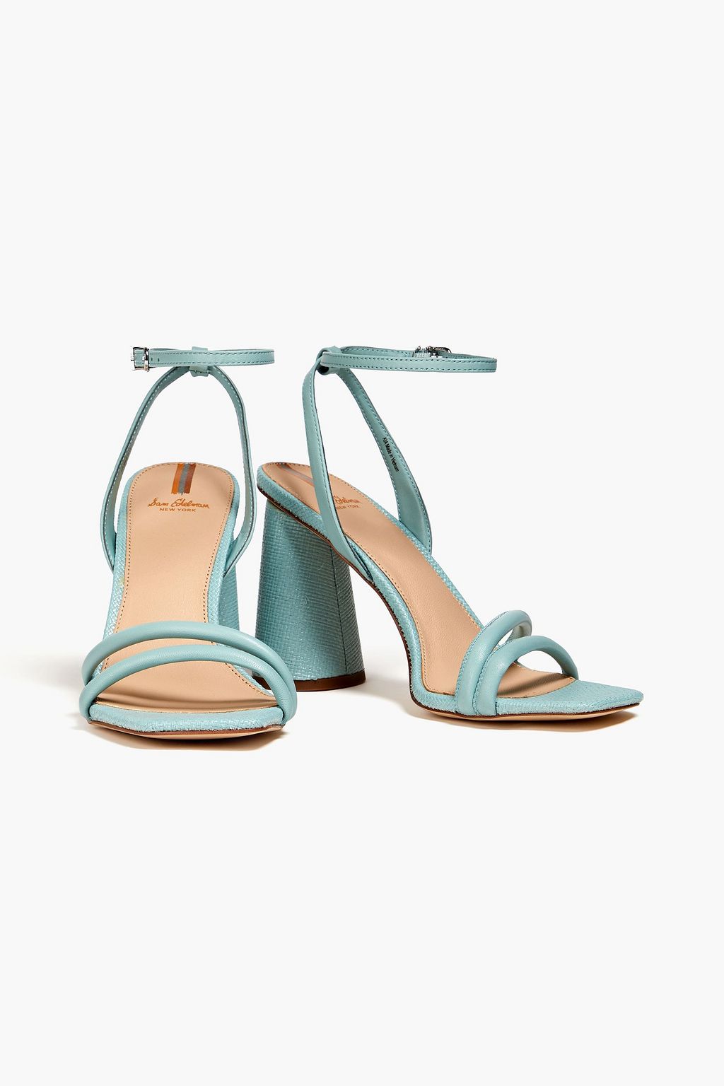 SAM EDELMAN Kia faux raffia and leather sandals