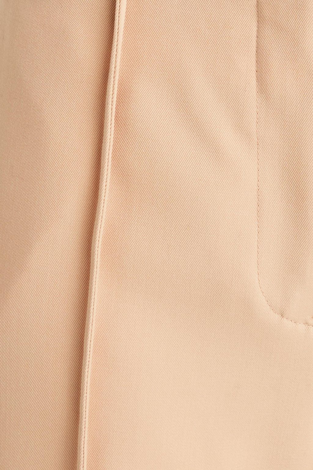 JIL SANDER بنطال من صوف تويل بأرجل واسعة