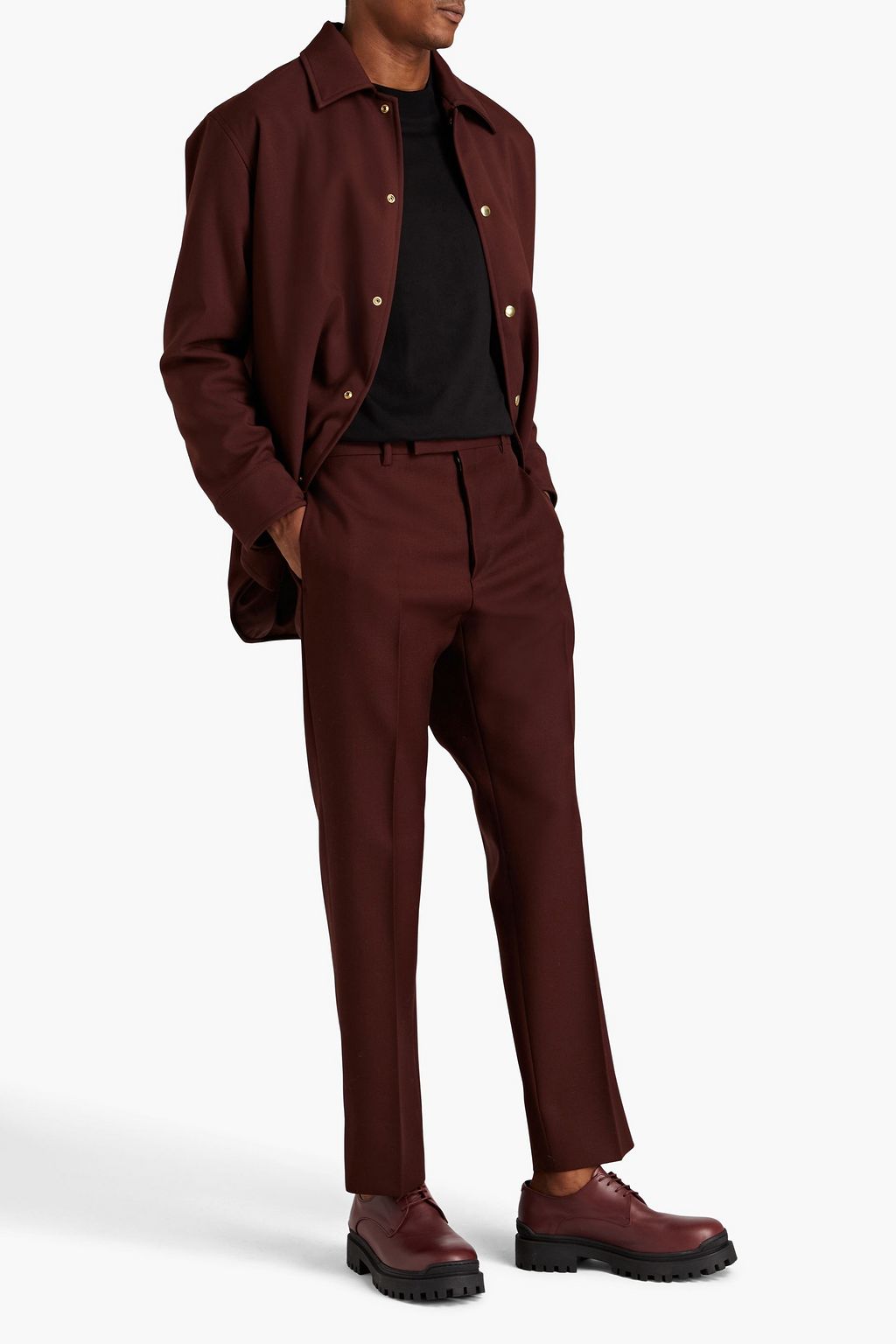JIL SANDER Wool-twill pants