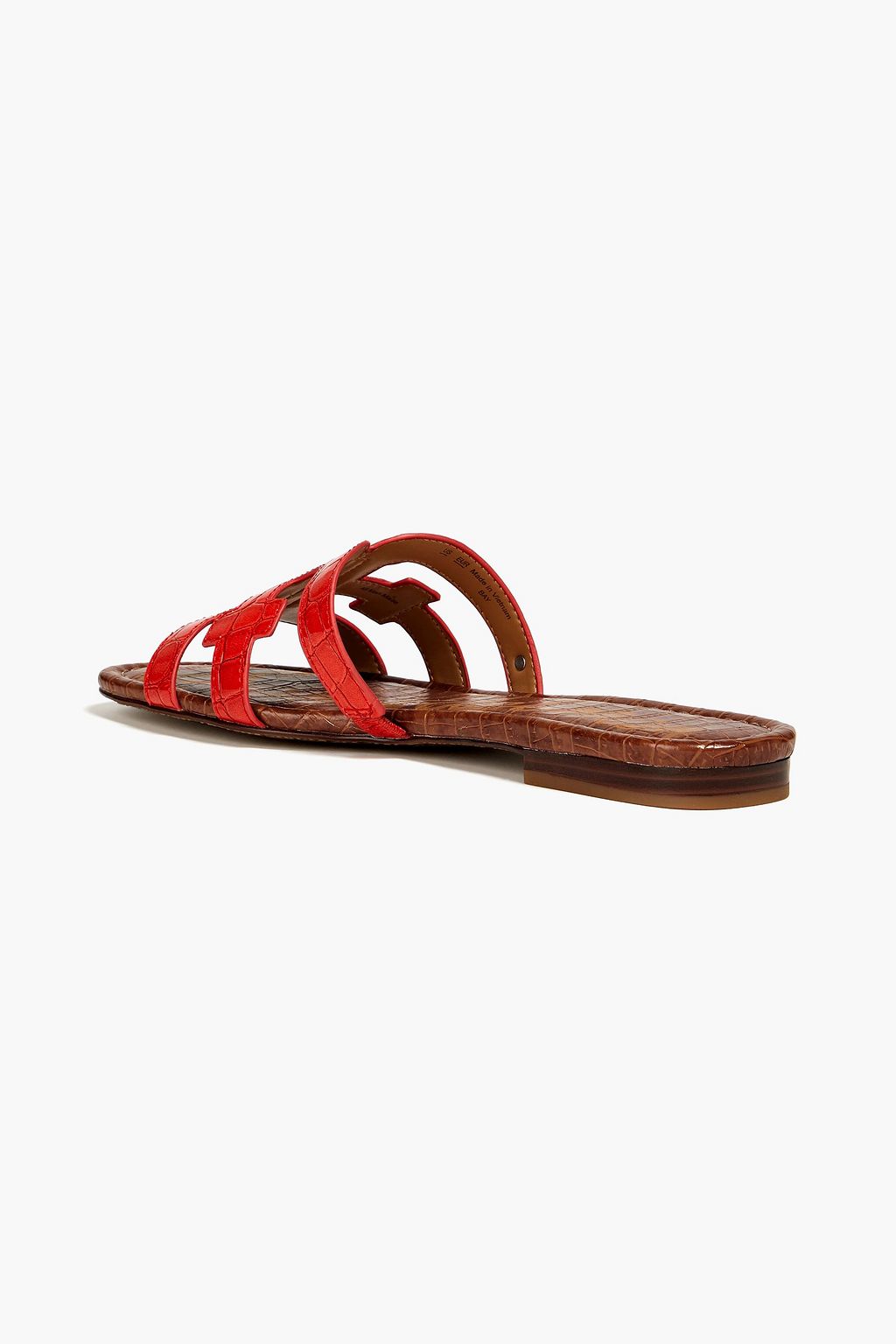 SAM EDELMAN Faux croc-effect leather sandals