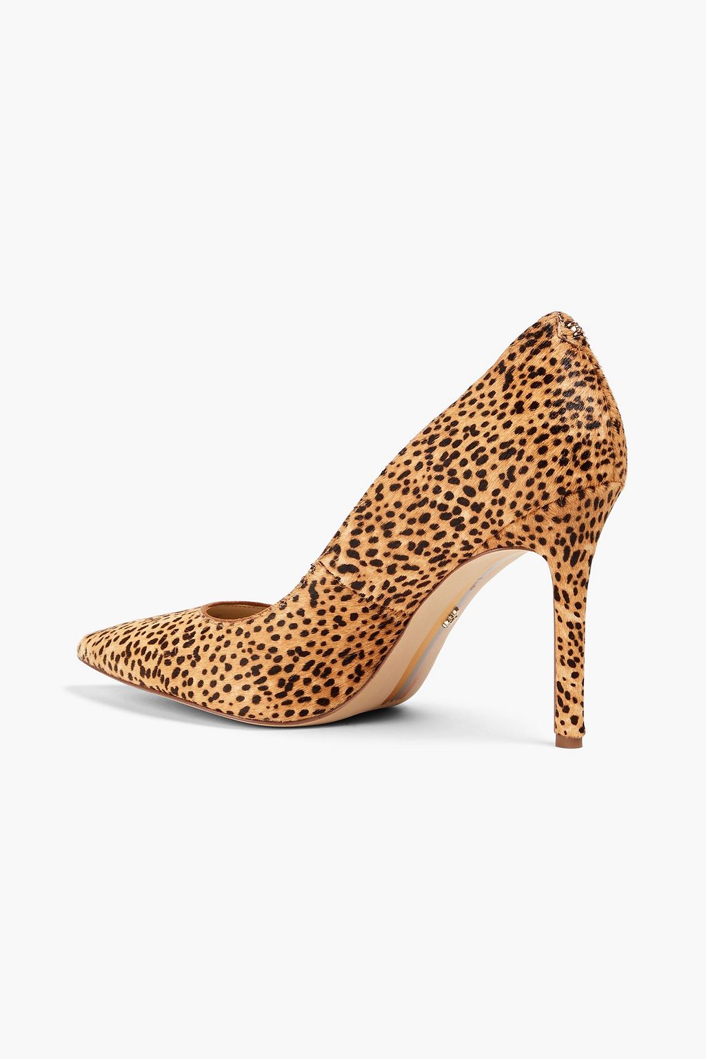 SAM EDELMAN Hazel leopard-print calf hair pumps