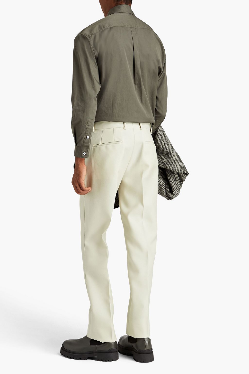 JIL SANDER Wool-twill pants