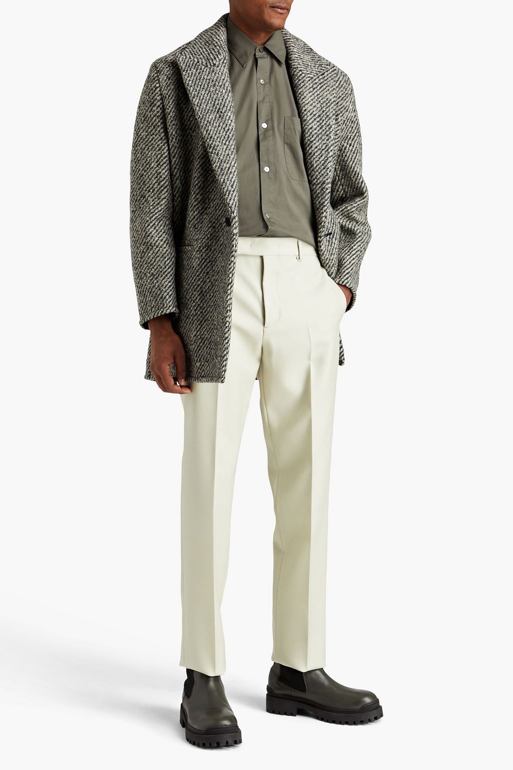 JIL SANDER Wool-twill pants