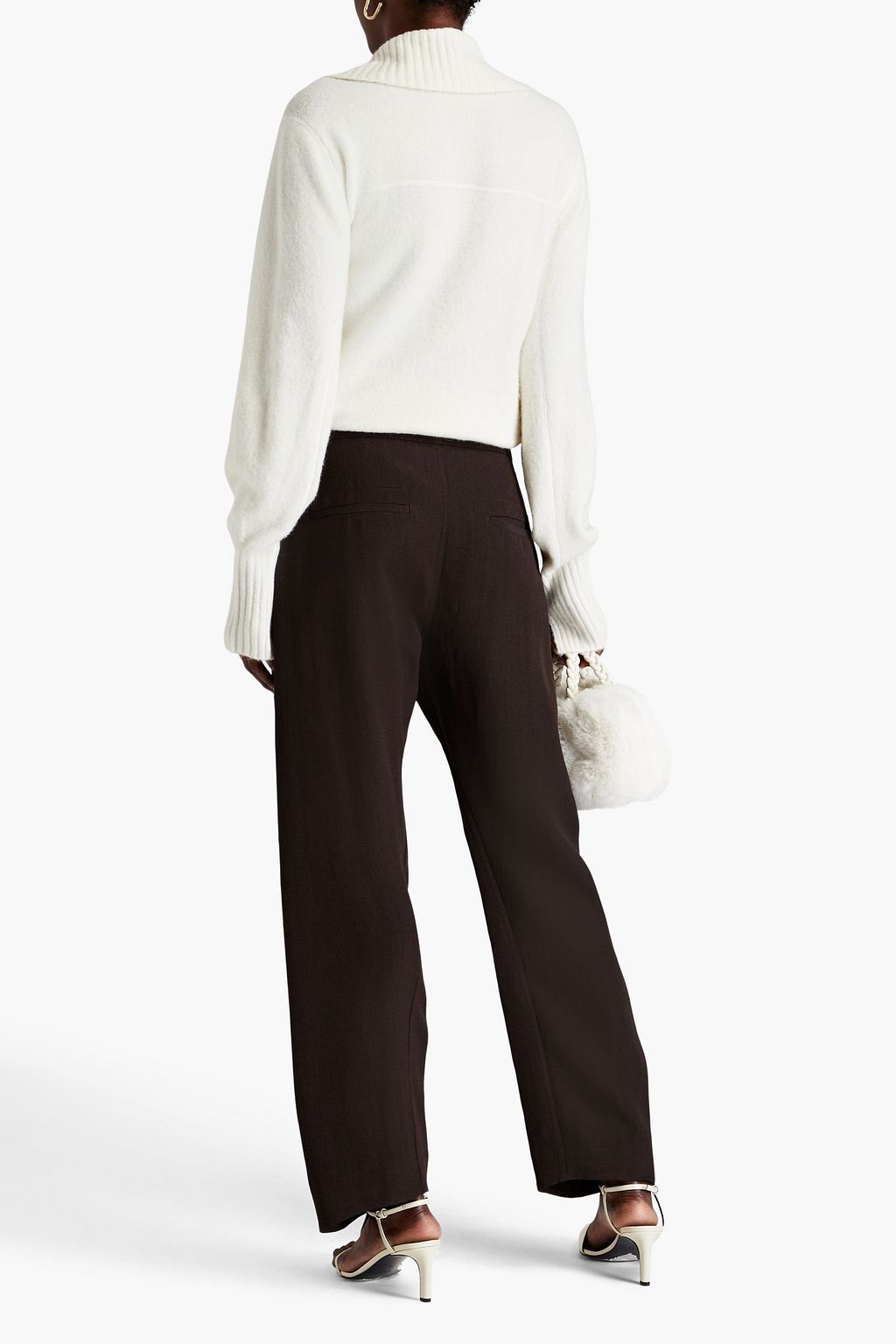 JIL SANDER Crepe wide-leg pants