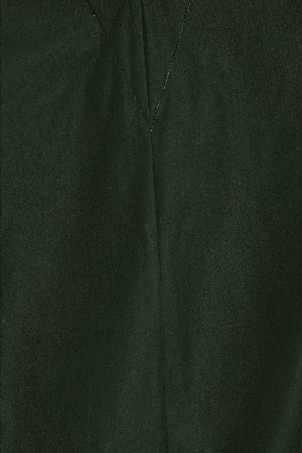 JIL SANDER Ruffled cotton-taffeta midi dress