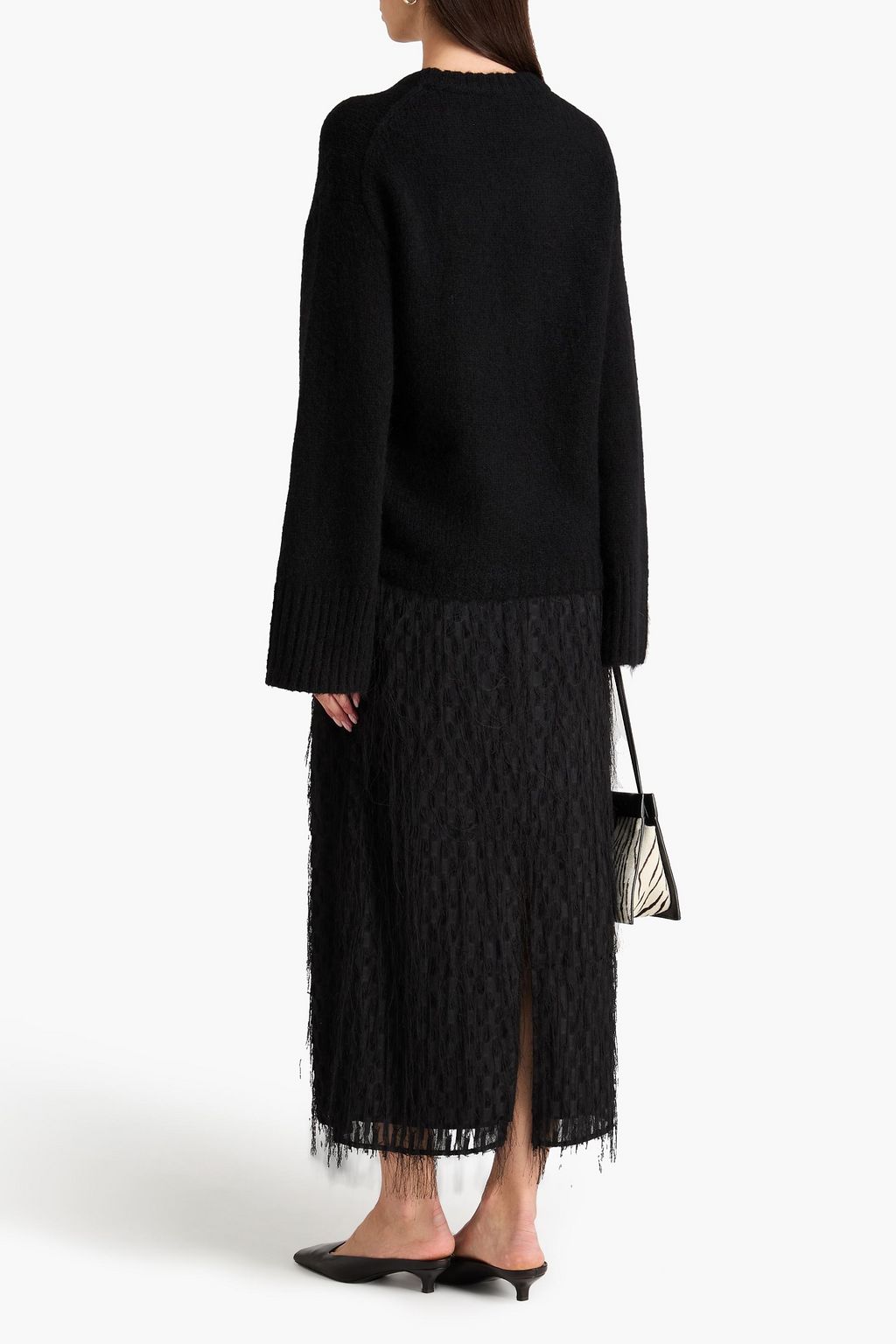 BY MALENE BIRGER Palome fil coupé voile maxi skirt
