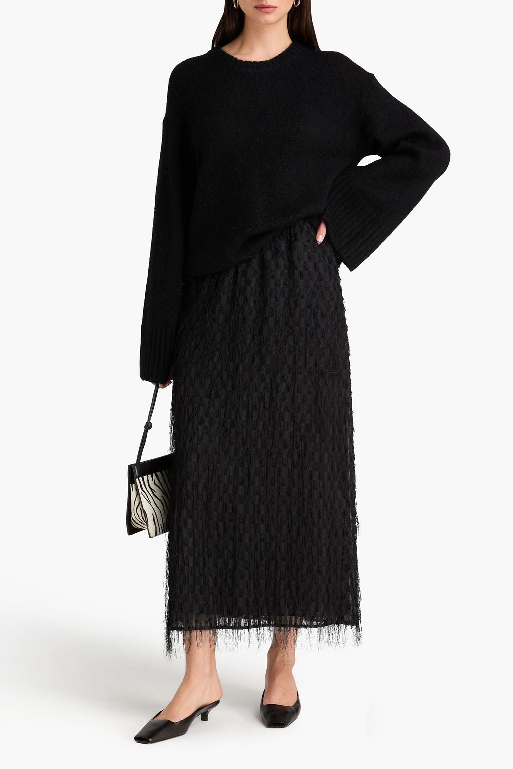 BY MALENE BIRGER Palome fil coupé voile maxi skirt