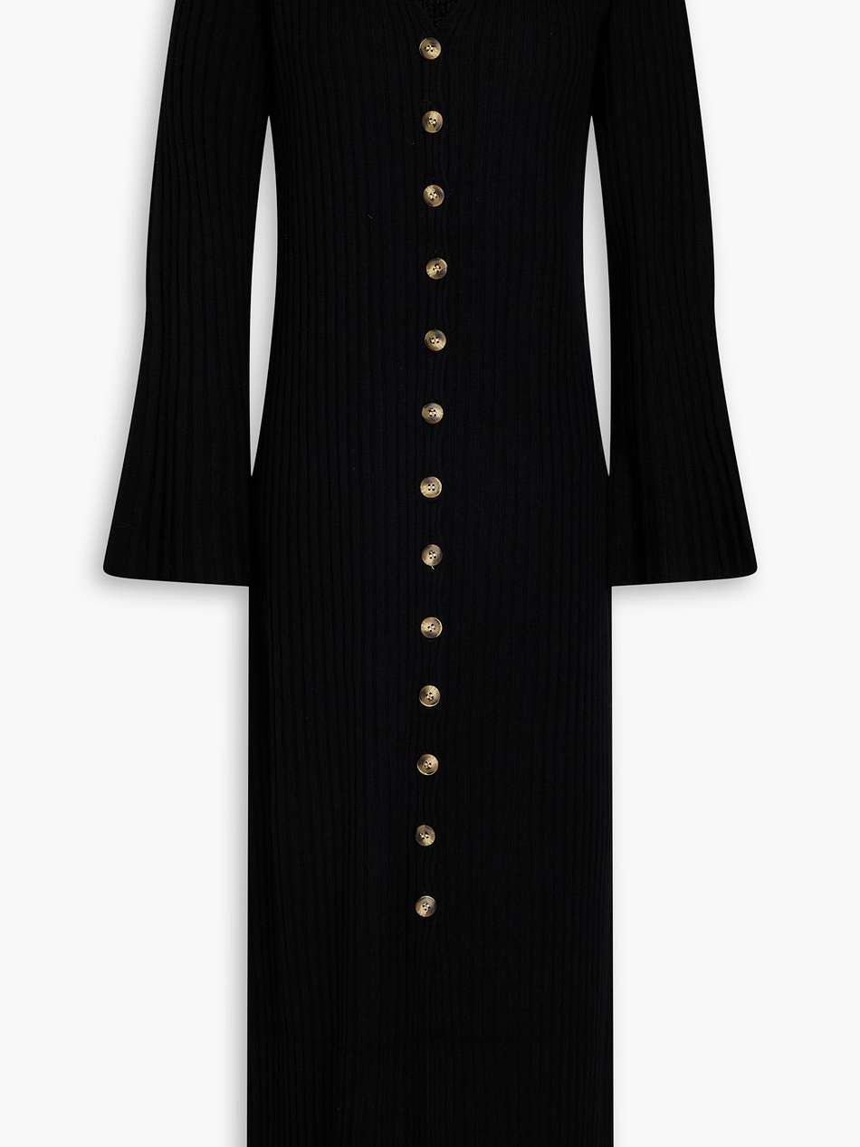 colea ribbed wool midi dress
