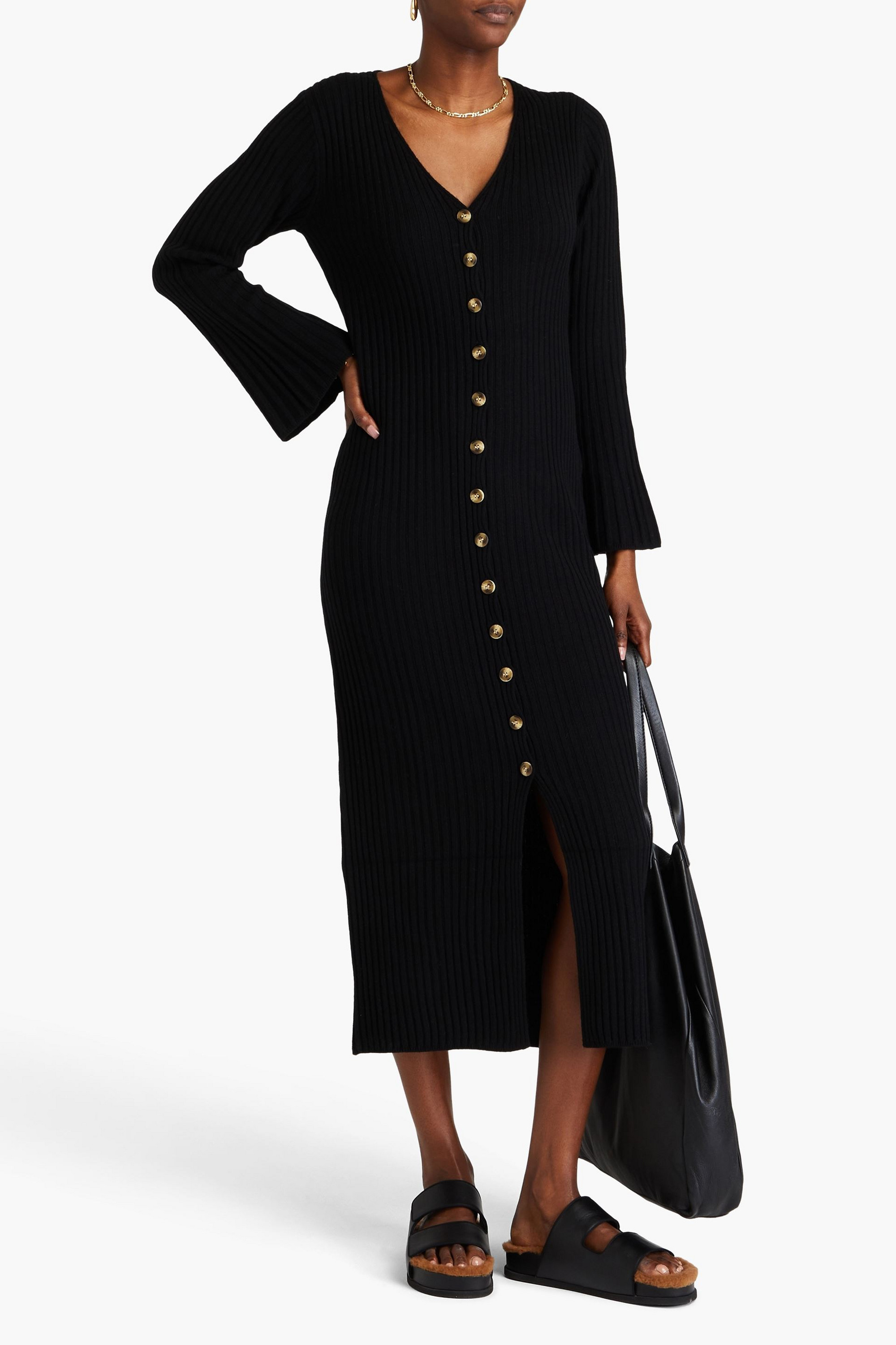 By Malene Birger Colea ribbed wool midi dress