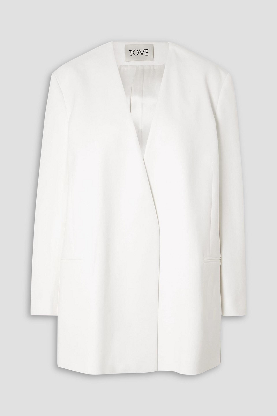 Tove Saunders Cotton-blend Blazer In White