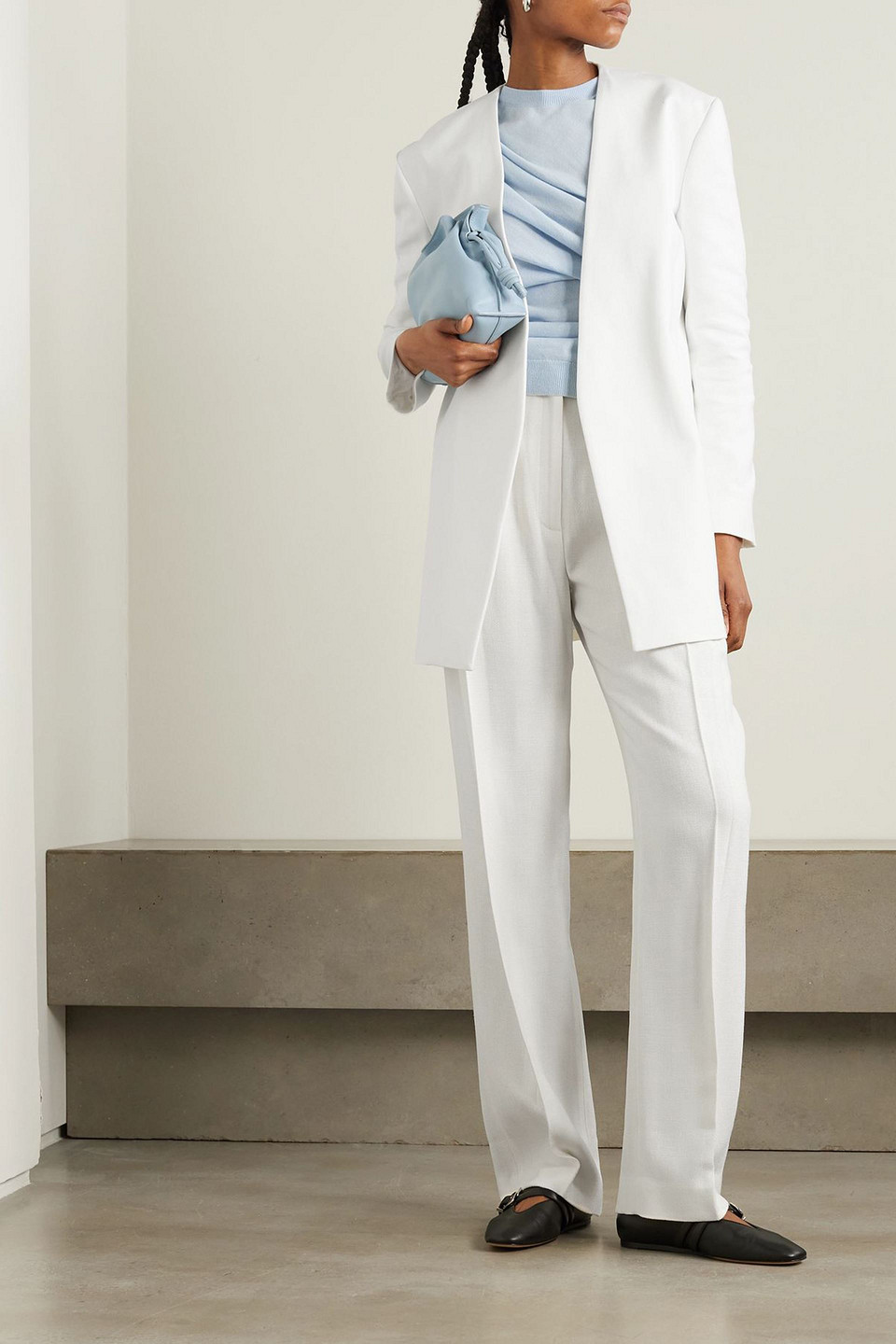 Tove Saunders Cotton-blend Blazer In White