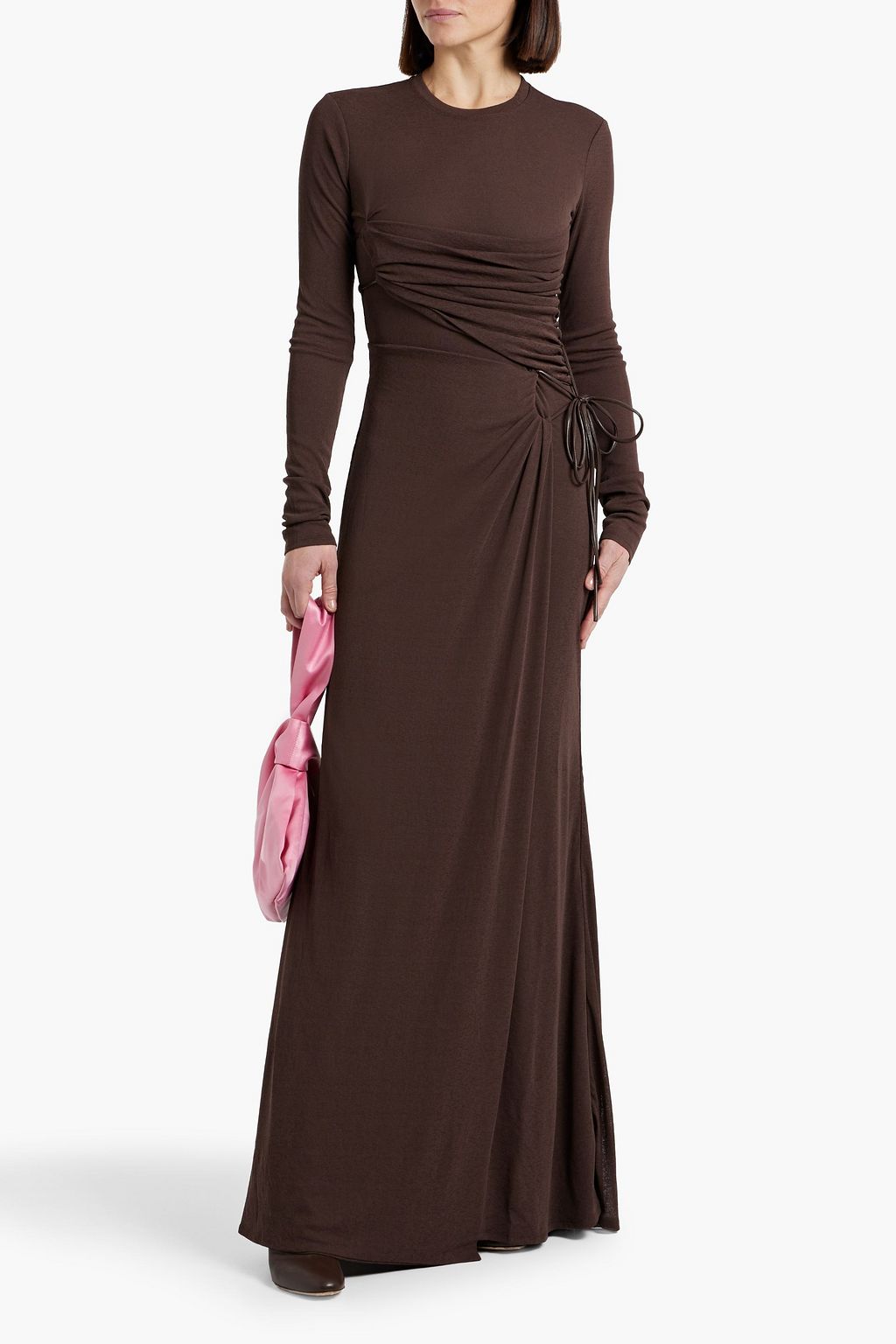 NANUSHKA Marghe wrap-effect jersey maxi dress