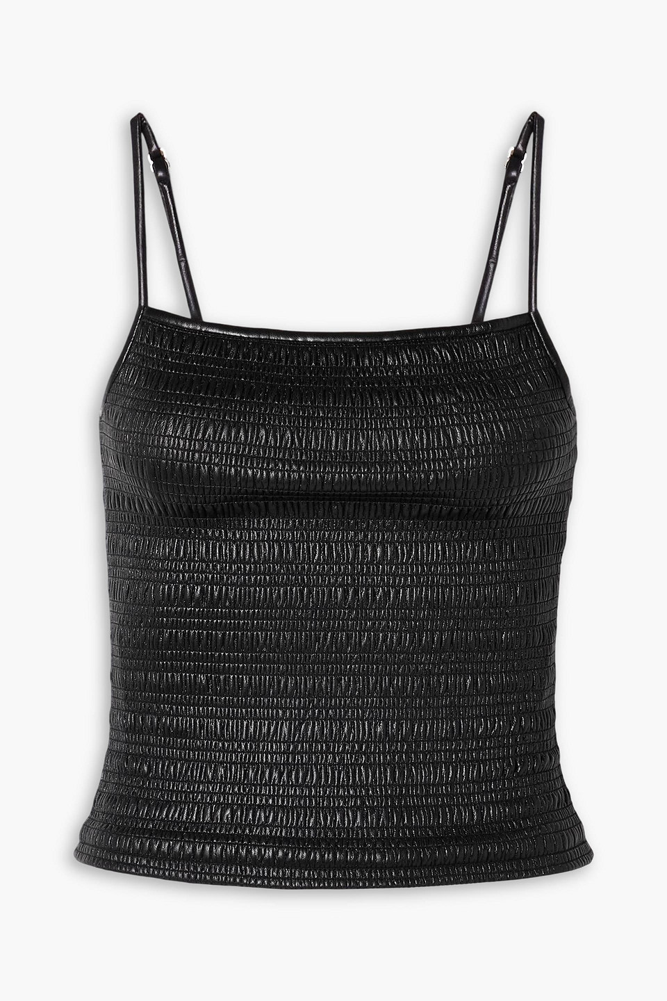 Nanushka Arenda Shirred Okobor™ Tank In Black