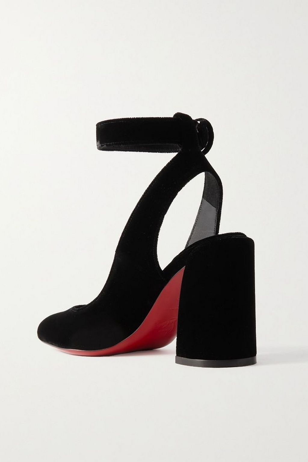 CHRISTIAN LOUBOUTIN Miss Sab Sling 85 velvet pumps