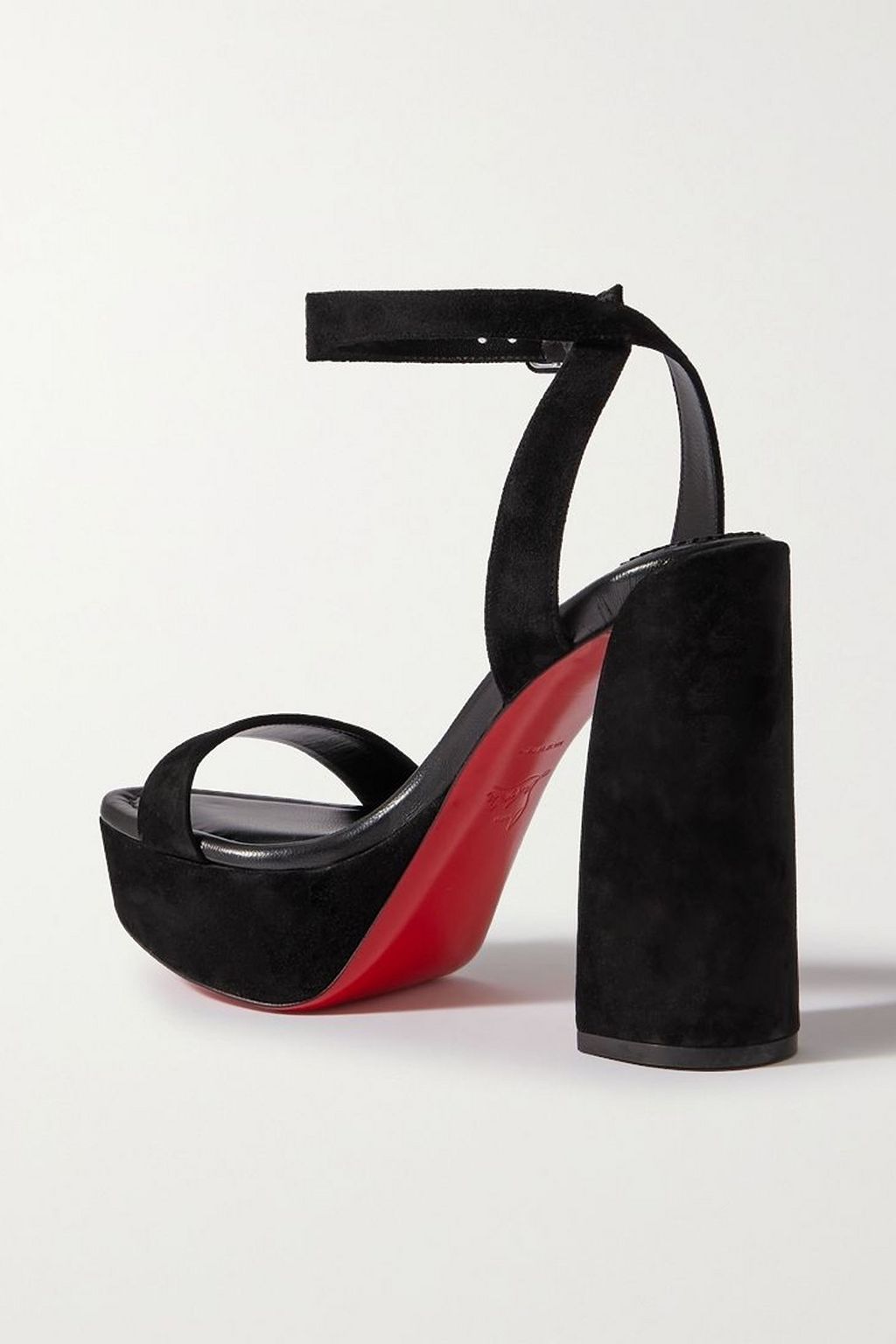 CHRISTIAN LOUBOUTIN 모비다 사비나 스웨이드 플랫폼 샌들 130mm