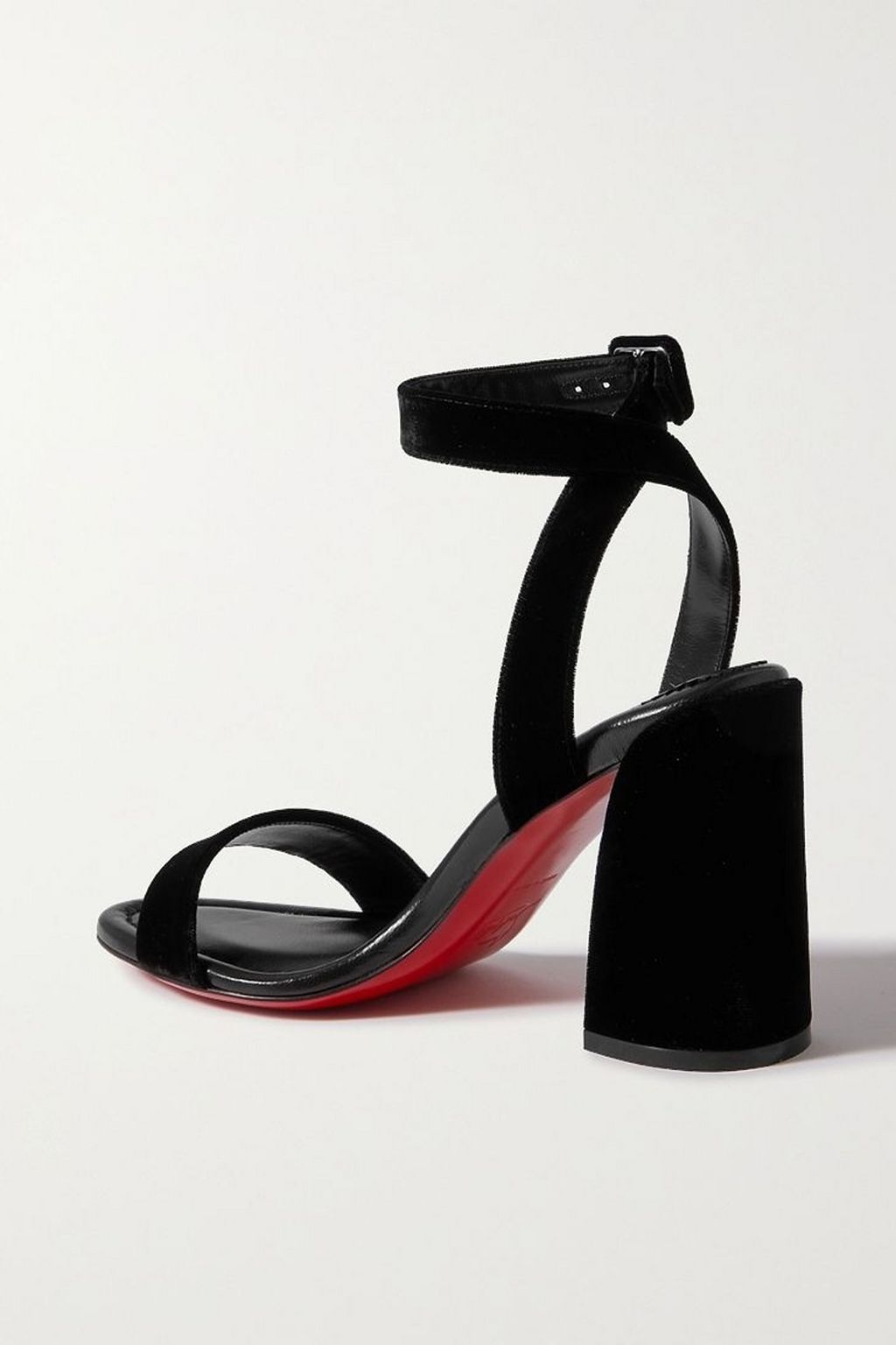 CHRISTIAN LOUBOUTIN صندل Miss Sabina من المخمل مع كعب 85 مم
