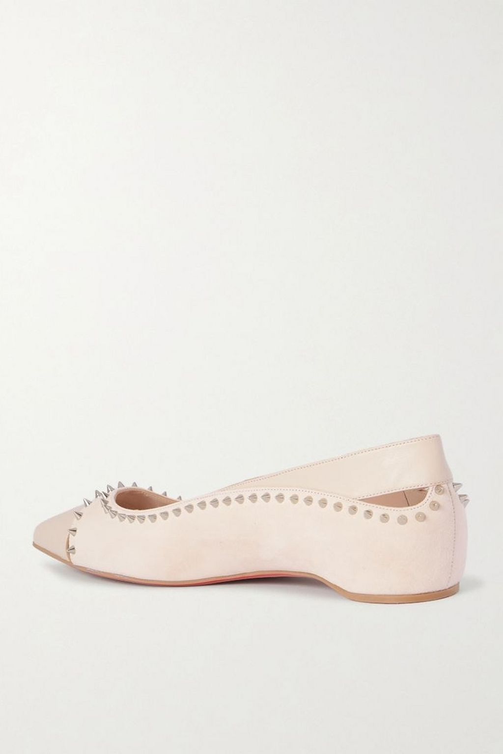 CHRISTIAN LOUBOUTIN Duvettina spiked leather ballet flats