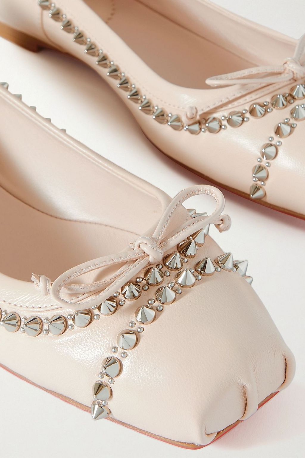 CHRISTIAN LOUBOUTIN Mamadrague spiked leather ballet flats