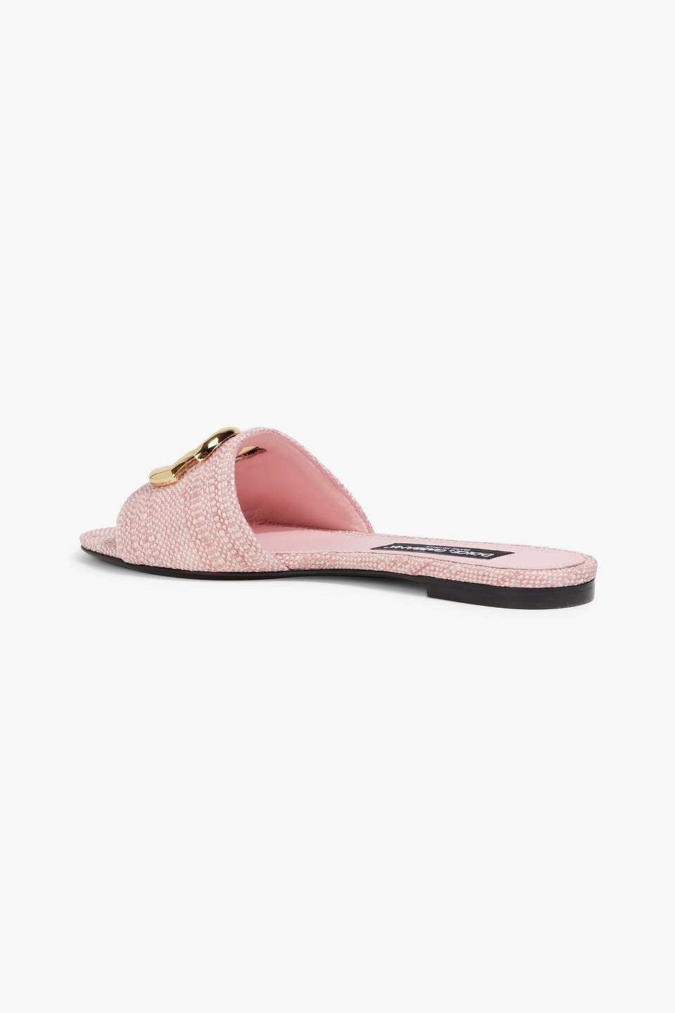Dolce & Gabbana Embellished Woven Slides