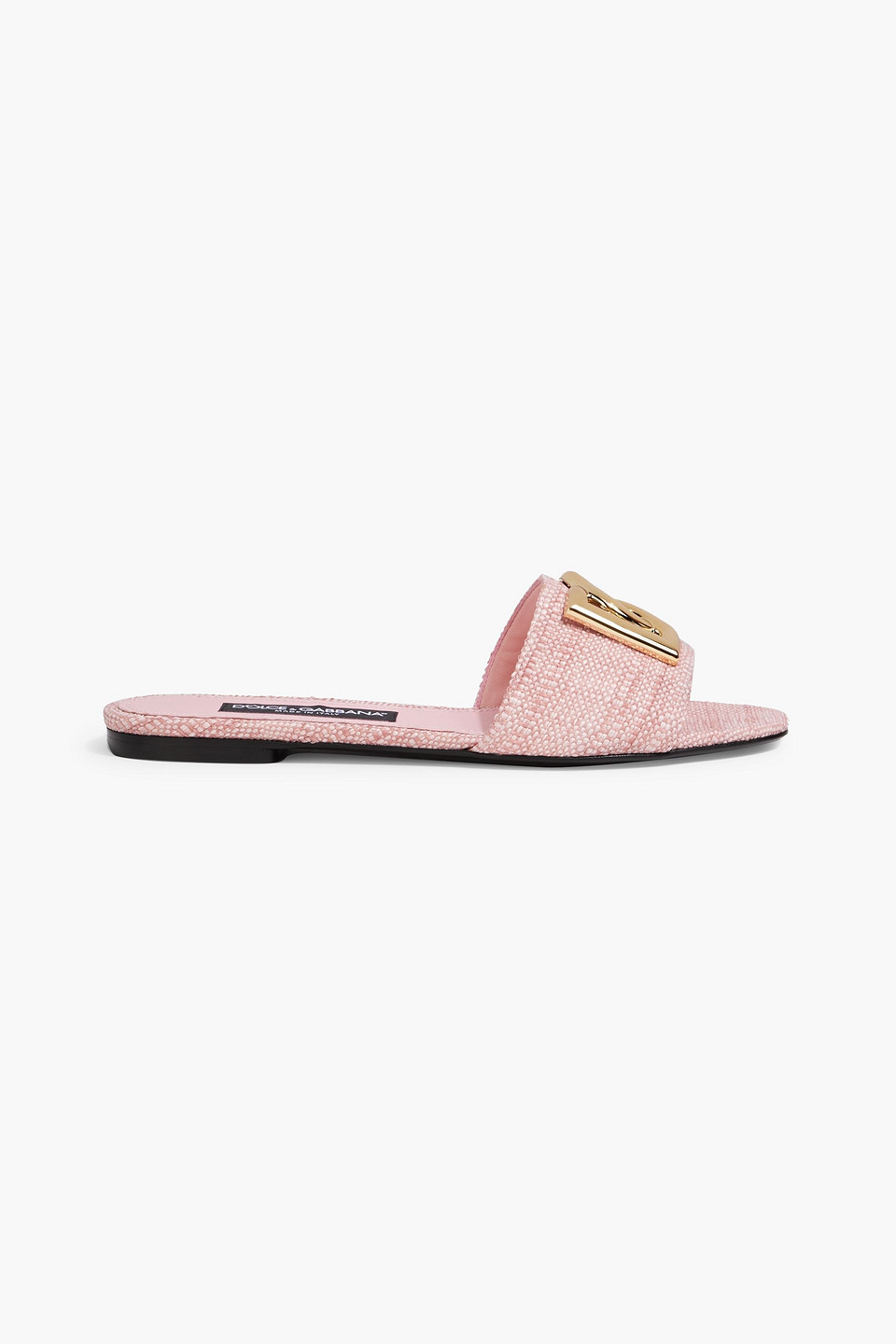 Dolce & Gabbana Embellished Woven Slides