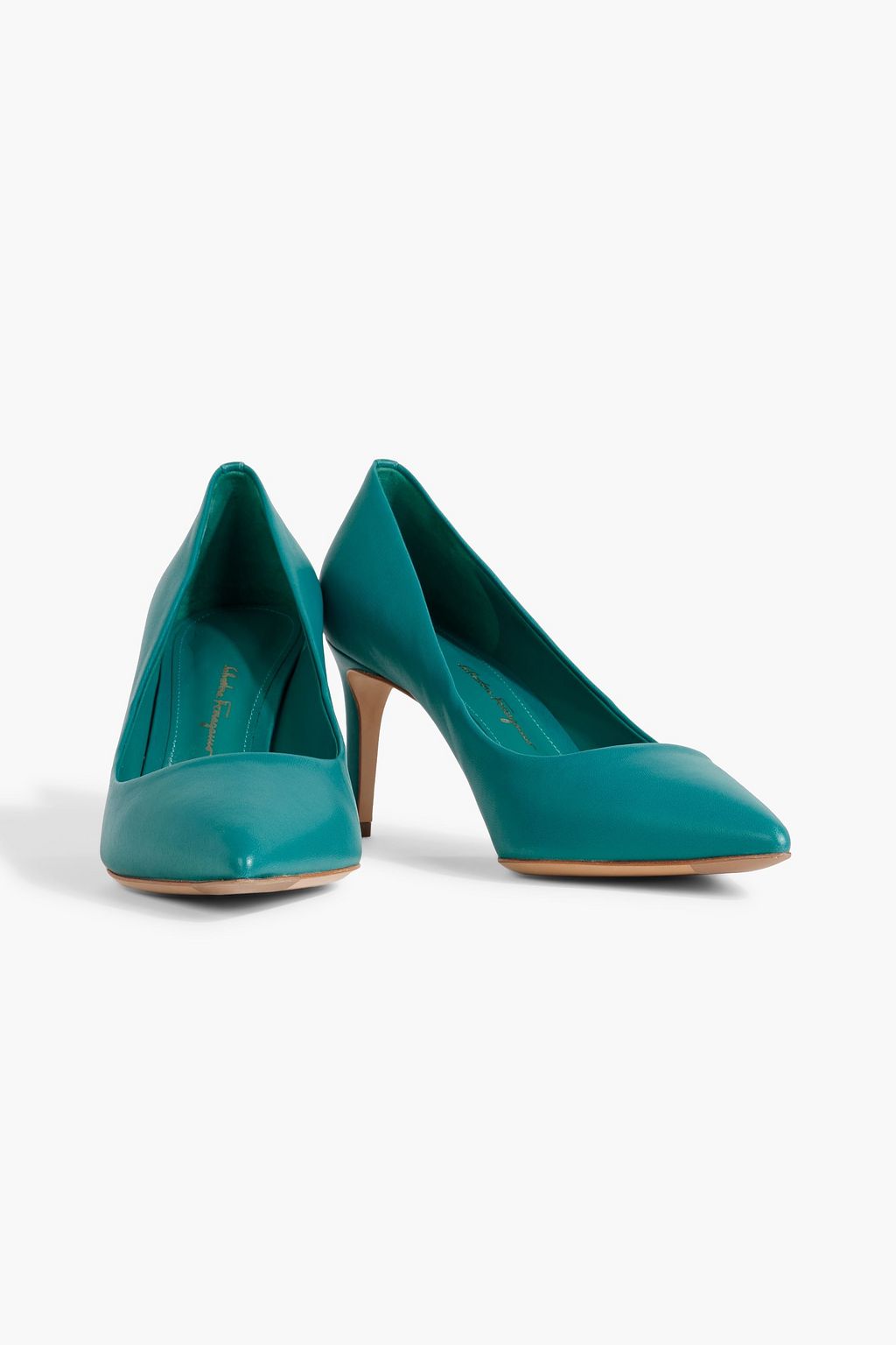 FERRAGAMO Alba 70 leather pumps
