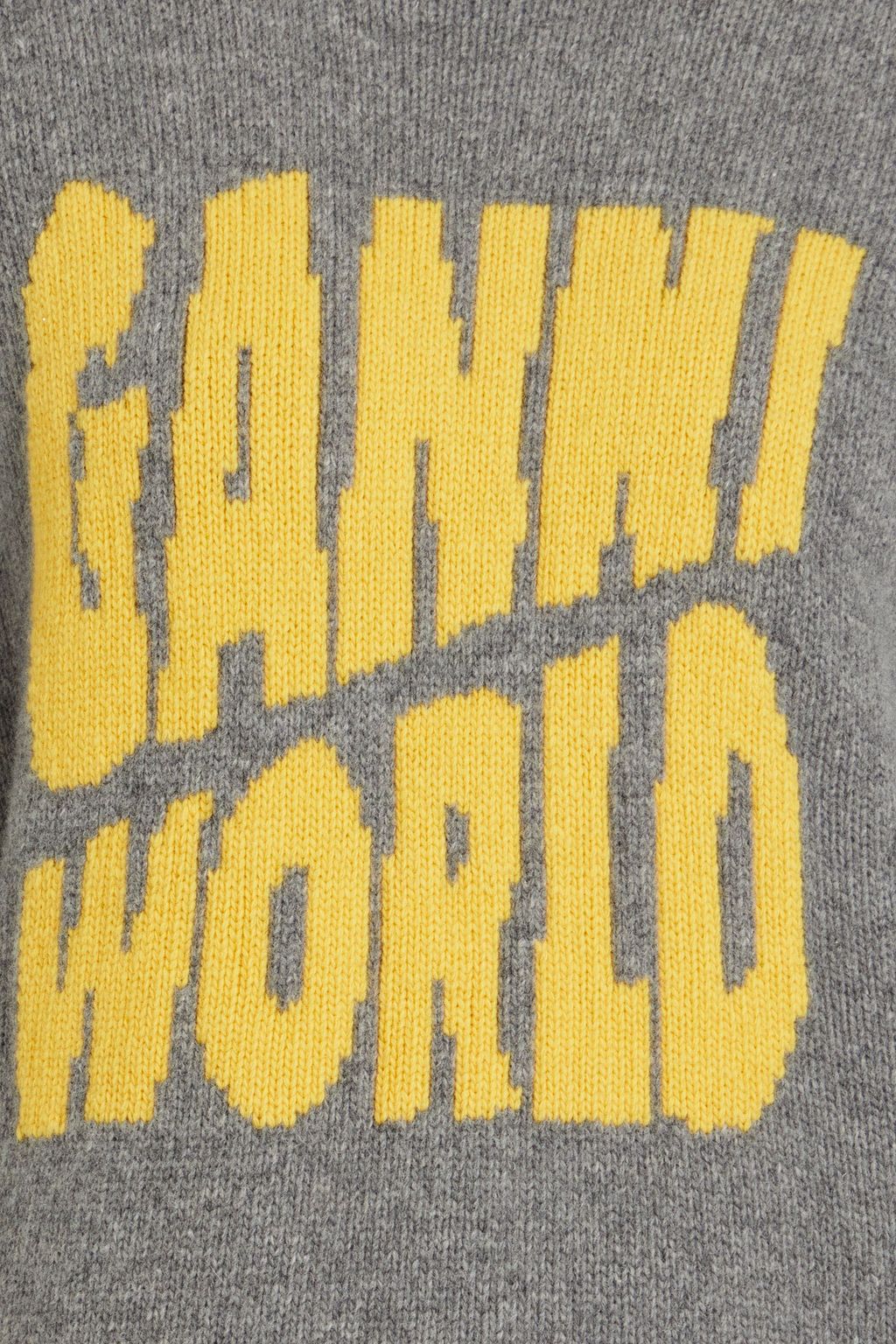 GANNI Intarsia-knit sweater