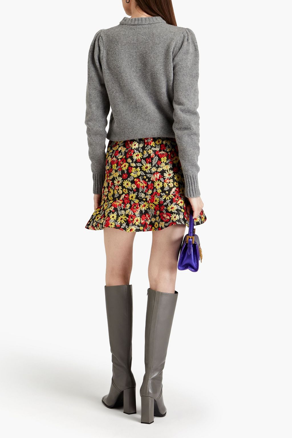 GANNI Intarsia-knit sweater