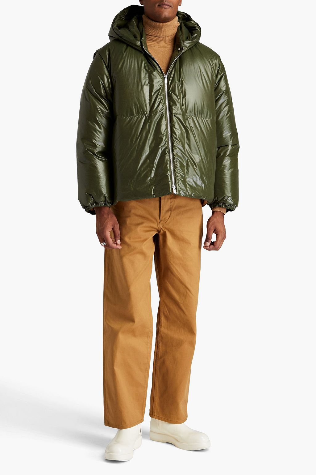 JIL SANDER+ Convertible shell hooded jacket