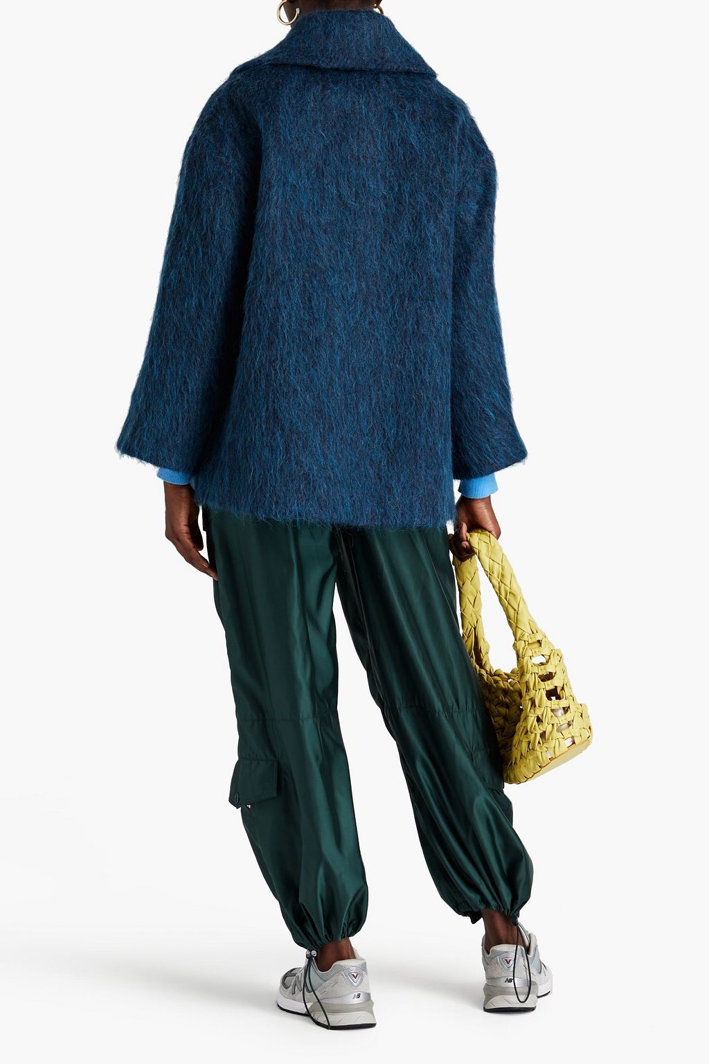 GANNI Oversized wool-blend coat