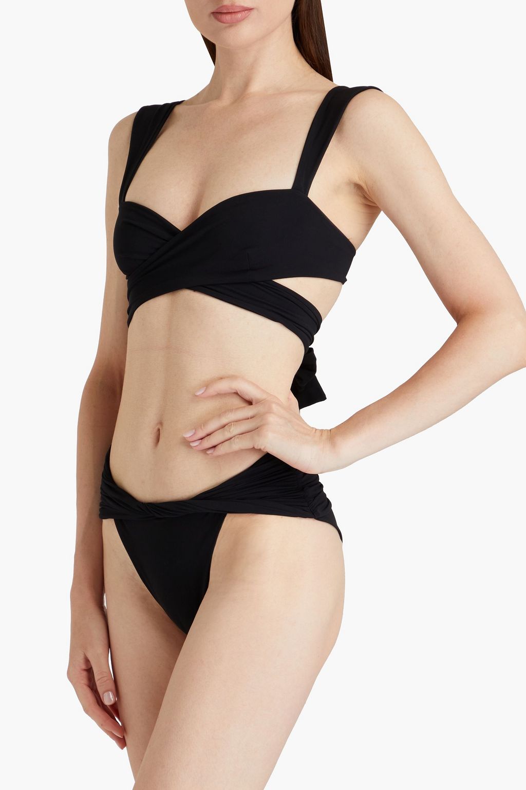 MAGDA BUTRYM Twisted mid-rise bikini briefs