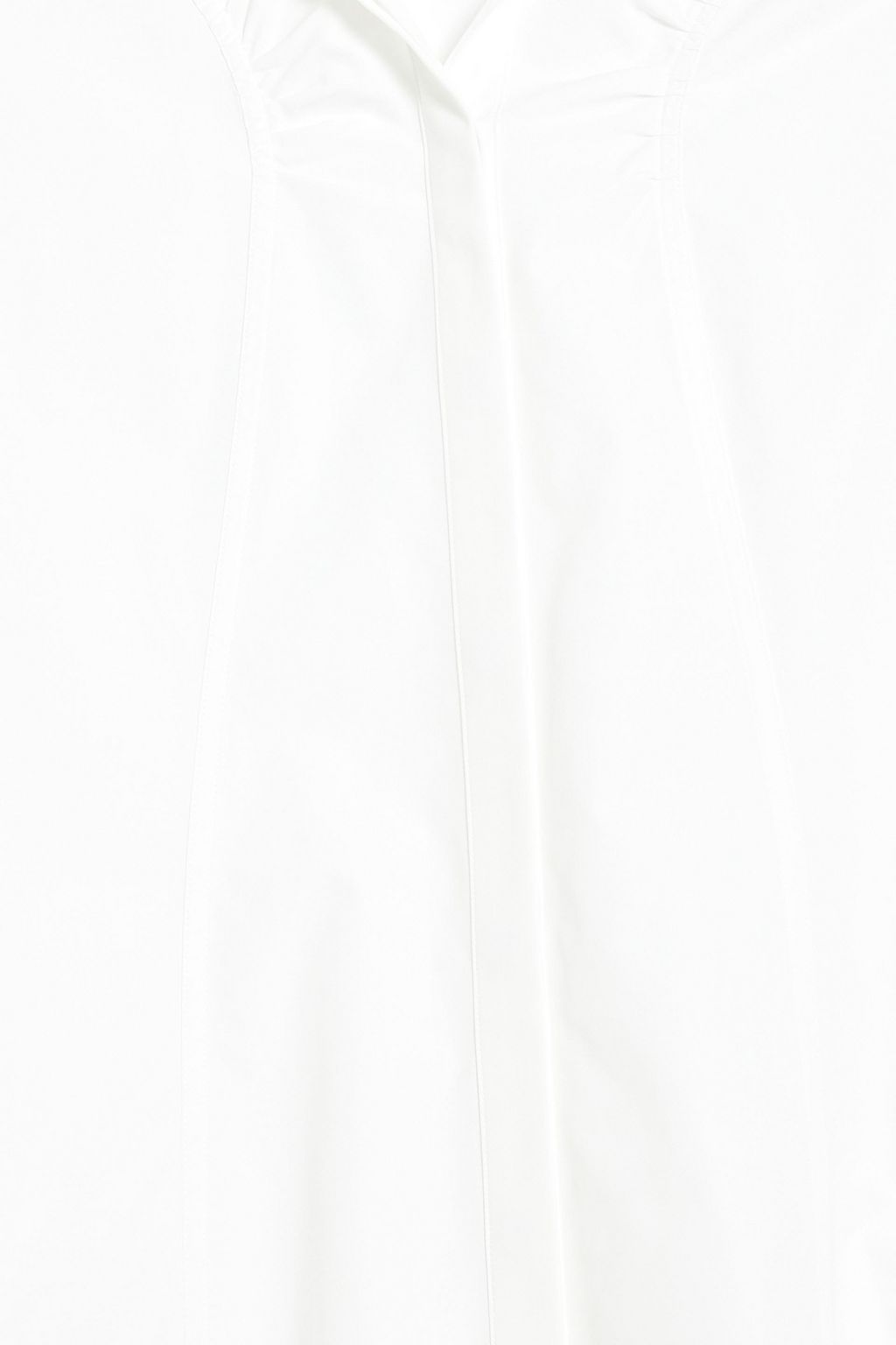 JIL SANDER Asymmetric cotton-poplin maxi shirt dress