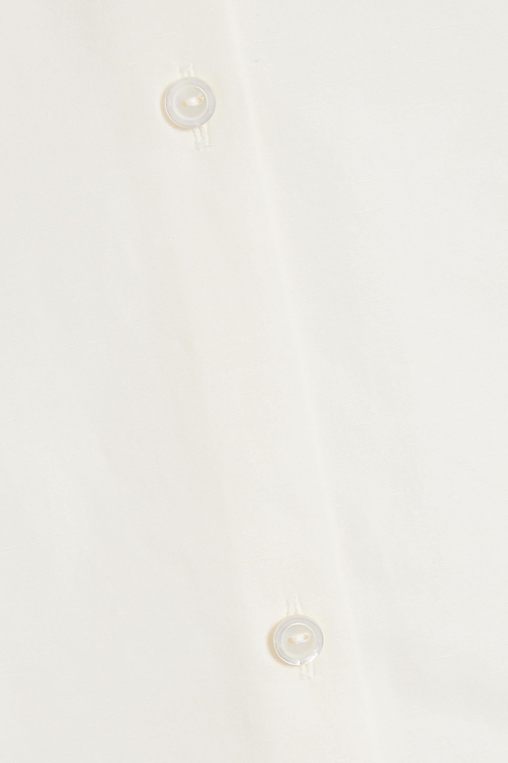JIL SANDER Linen and cotton-blend mini shirt dress