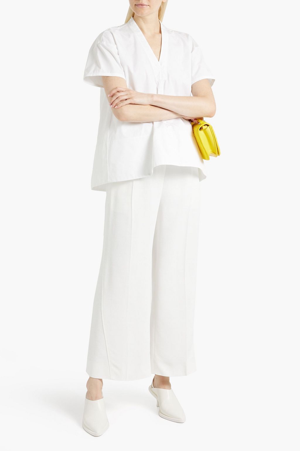 JIL SANDER Cotton-poplin top