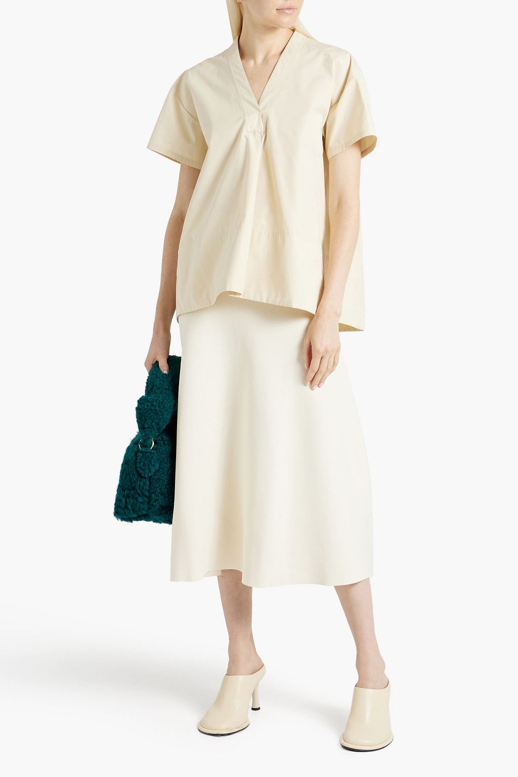 JIL SANDER Cotton-poplin top