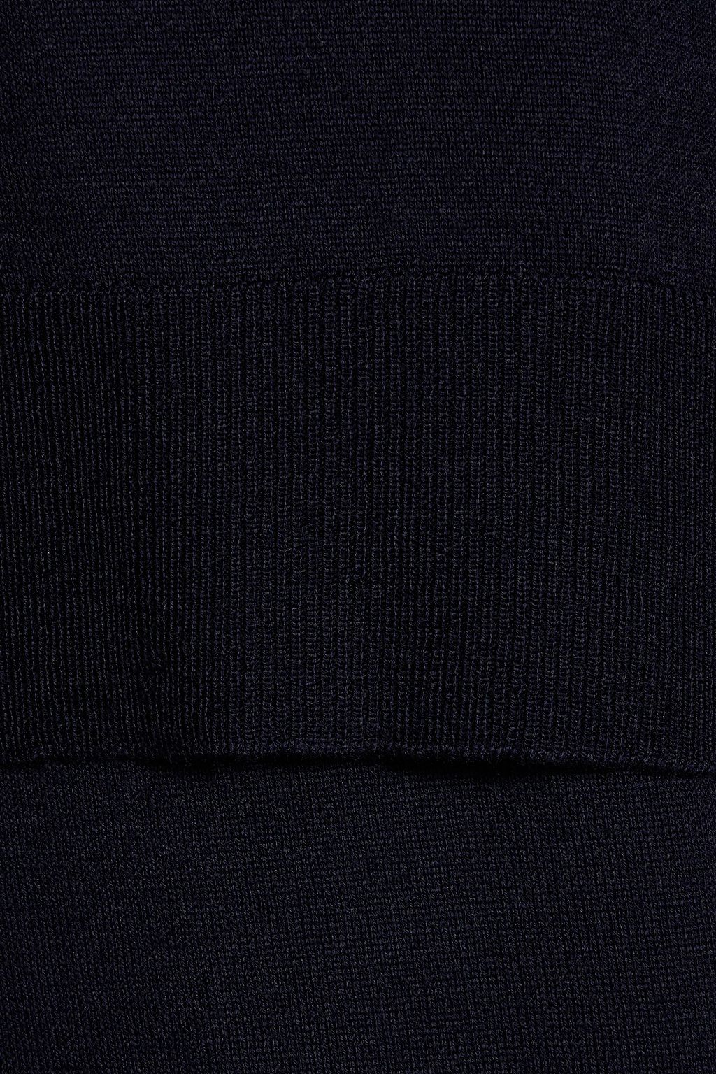 JIL SANDER Layered wool midi dress