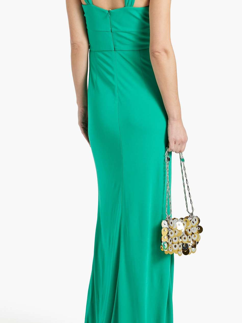 riccardo cutout ruched stretch-jersey gown
