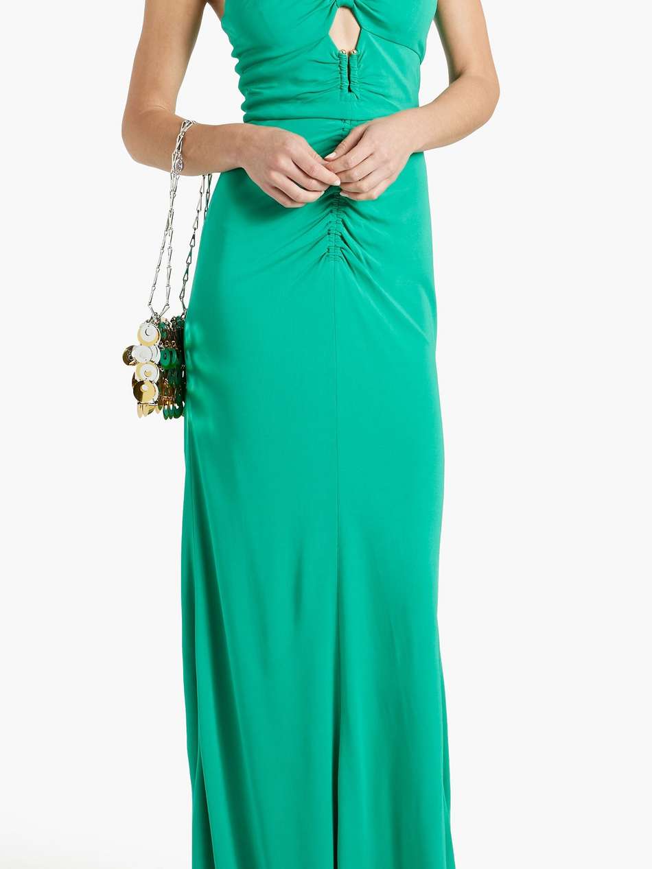 riccardo cutout ruched stretch-jersey gown