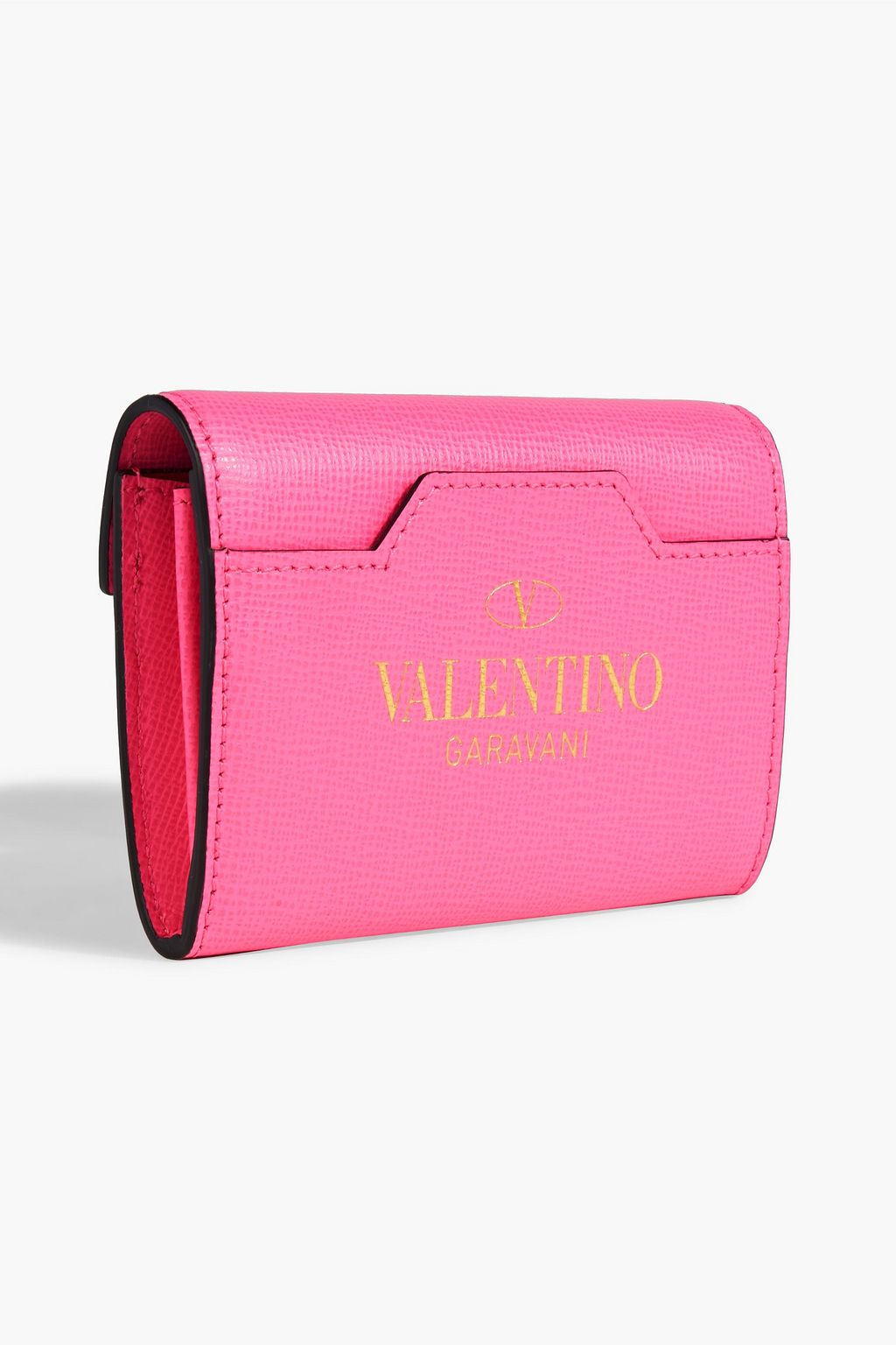 VALENTINO GARAVANI Rockstud textured-leather wallet