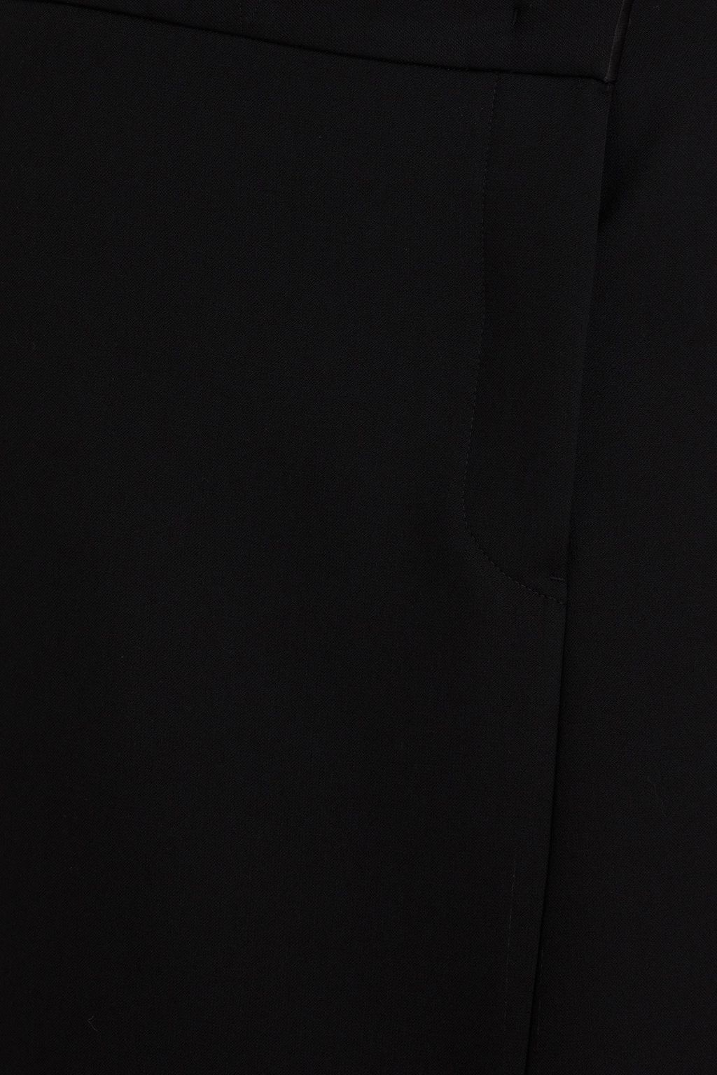 JIL SANDER تنورة متوسطة الطول من الصوف بأسلوب ملتف