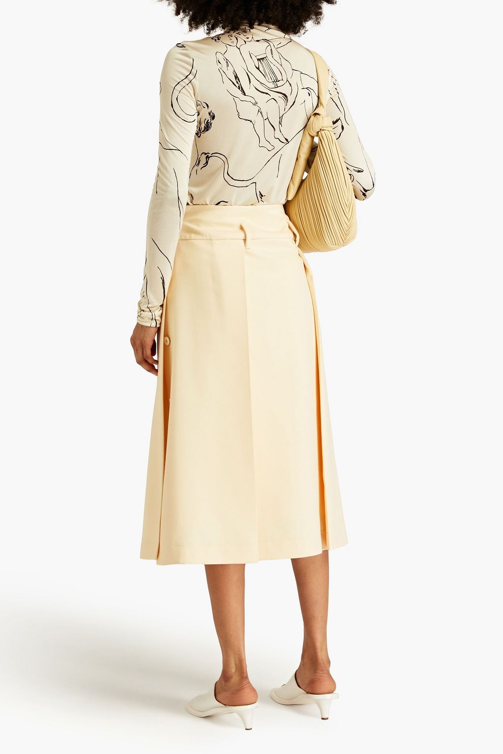 JIL SANDER ウール ミディスカート