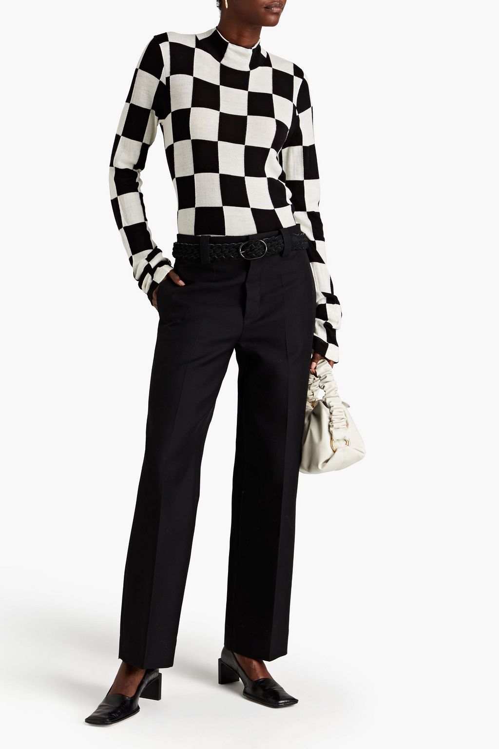 JIL SANDER Cotton straight-leg pants