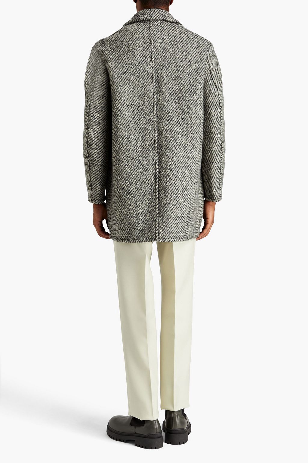 JIL SANDER Wool-blend bouclé coat