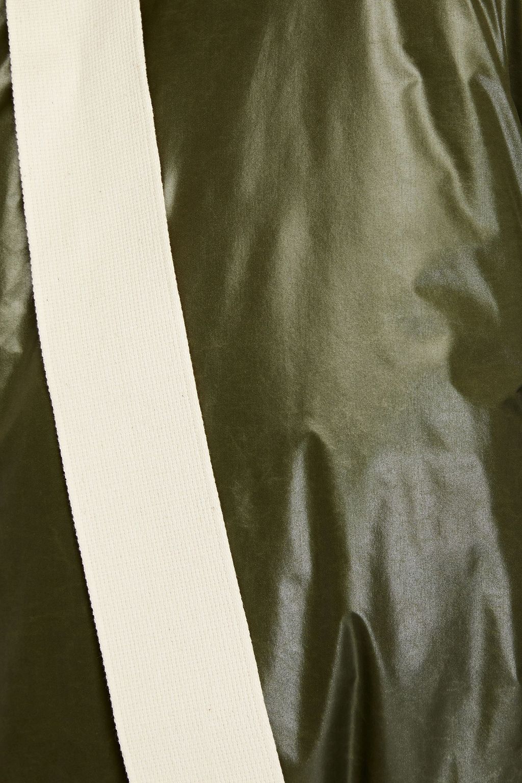 JIL SANDER+ معطف بقبعة محشو بالزغب من قماش عازل مزود بحزام