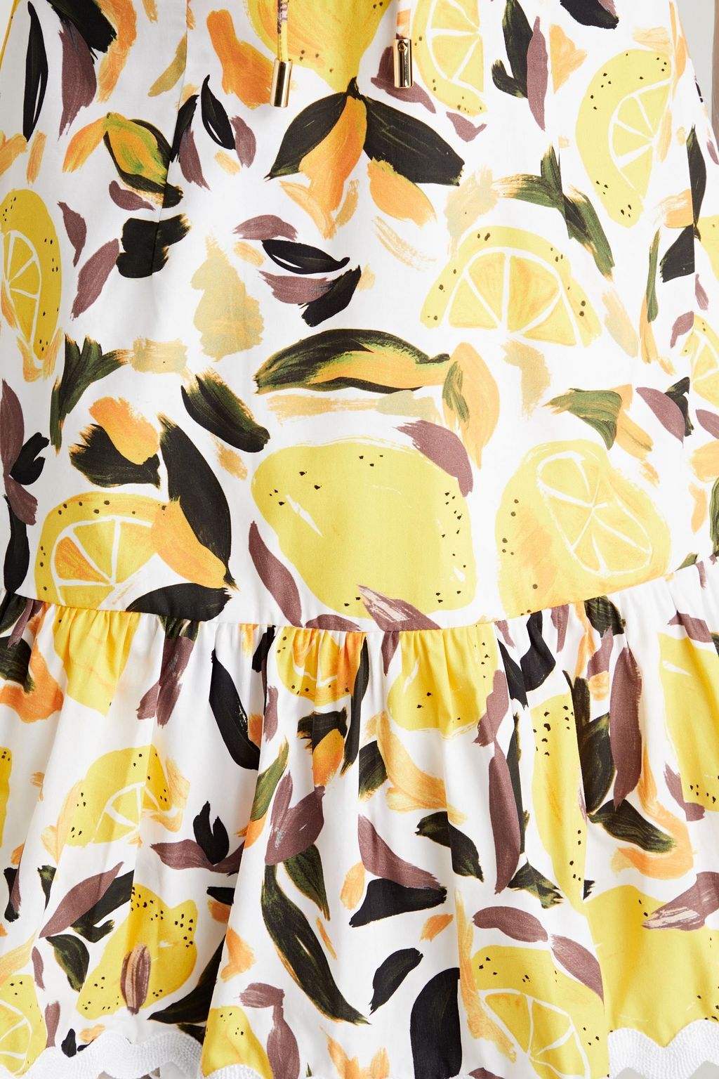 REBECCA VALLANCE Amarilla printed cotton-poplin mini dress