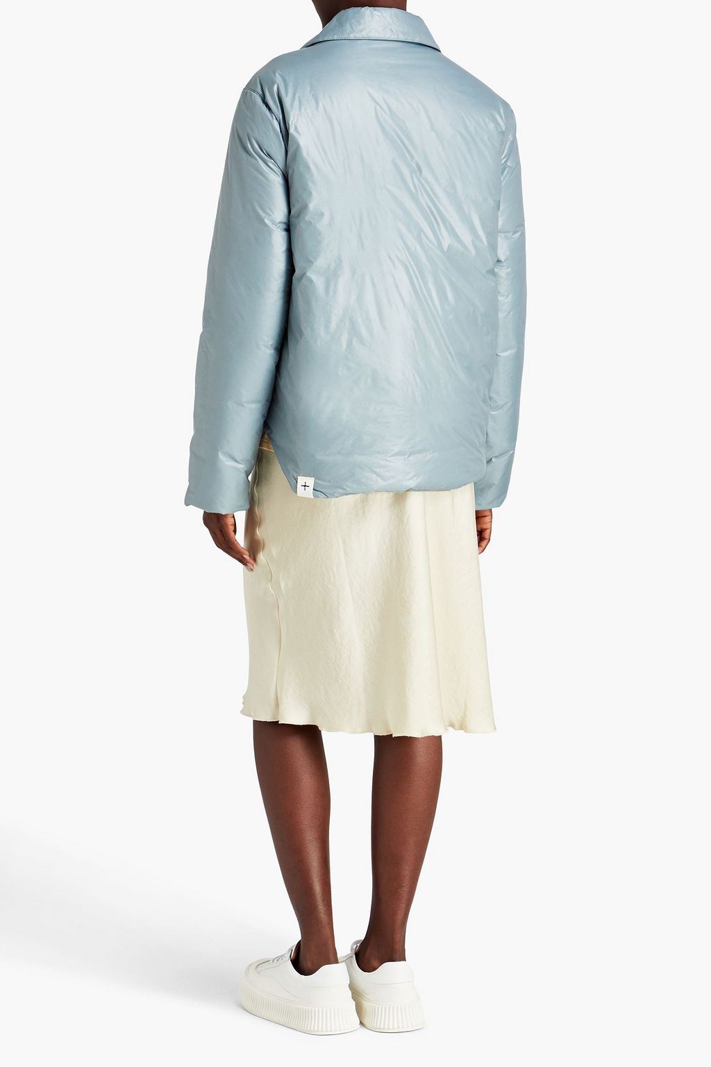 JIL SANDER+ جاكيت من قماش عازل مبطّن مطلي